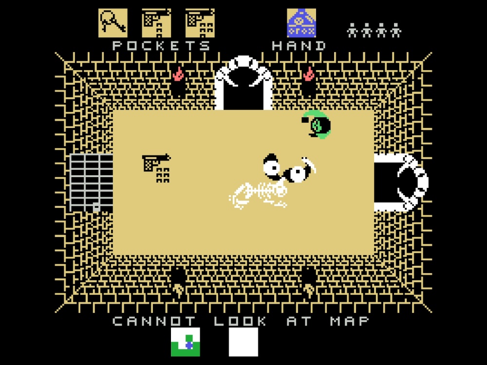 Gameplay of Alcazar: The Forgotten Fortress for Colecovision